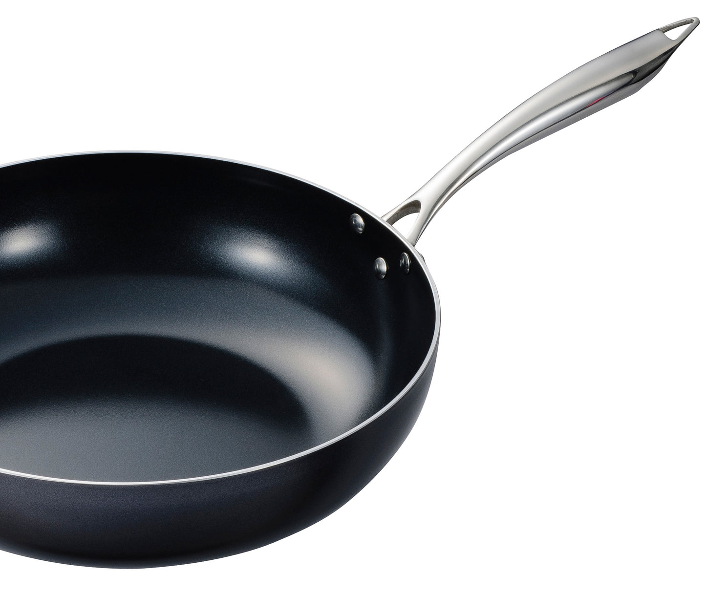 12.5" Ceramic Nonstick wok with Tempered-Glass Lid