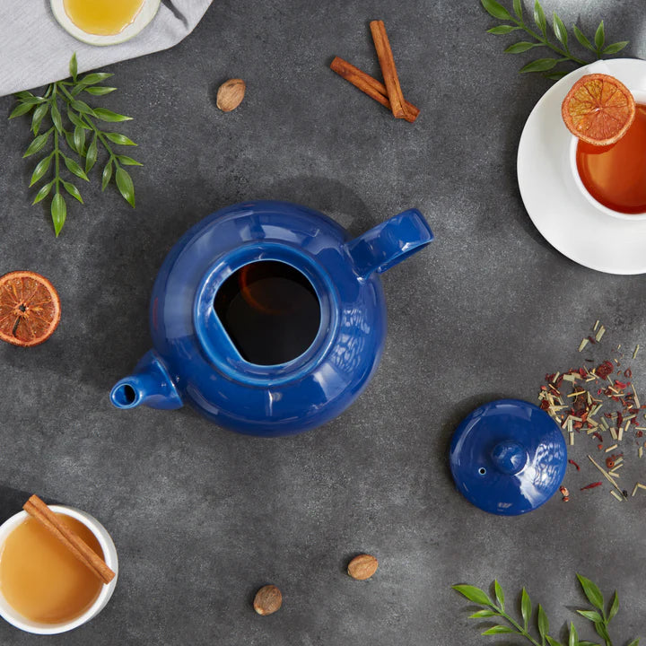 RSVP Int'l Stoneware Teapot - Light Blue