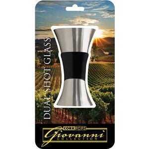 Cork Pops Giovanni Double Jigger Shot Glass