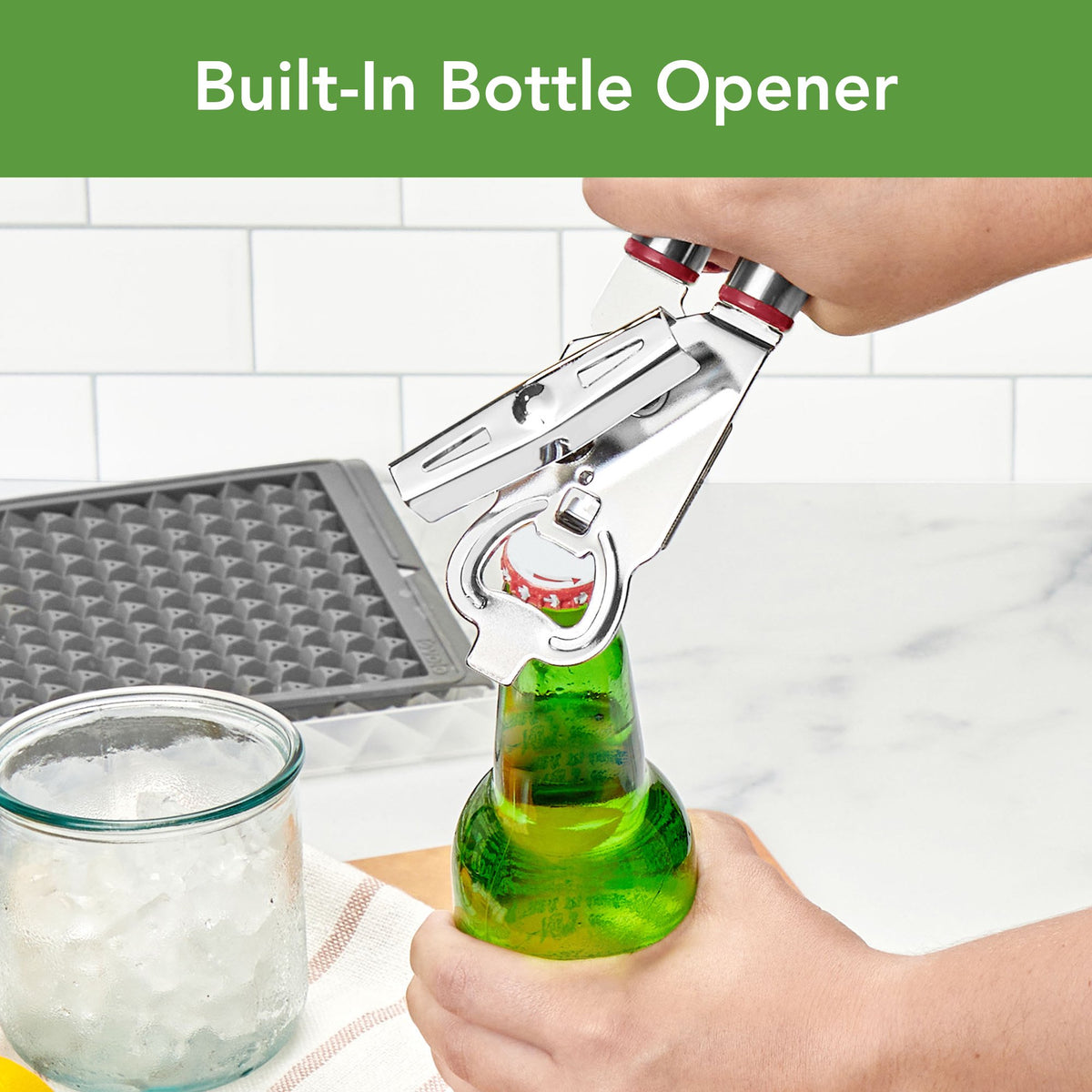 Tovolo Elements 2-in-1 Can Opener with Bottle Opener - Sangria
