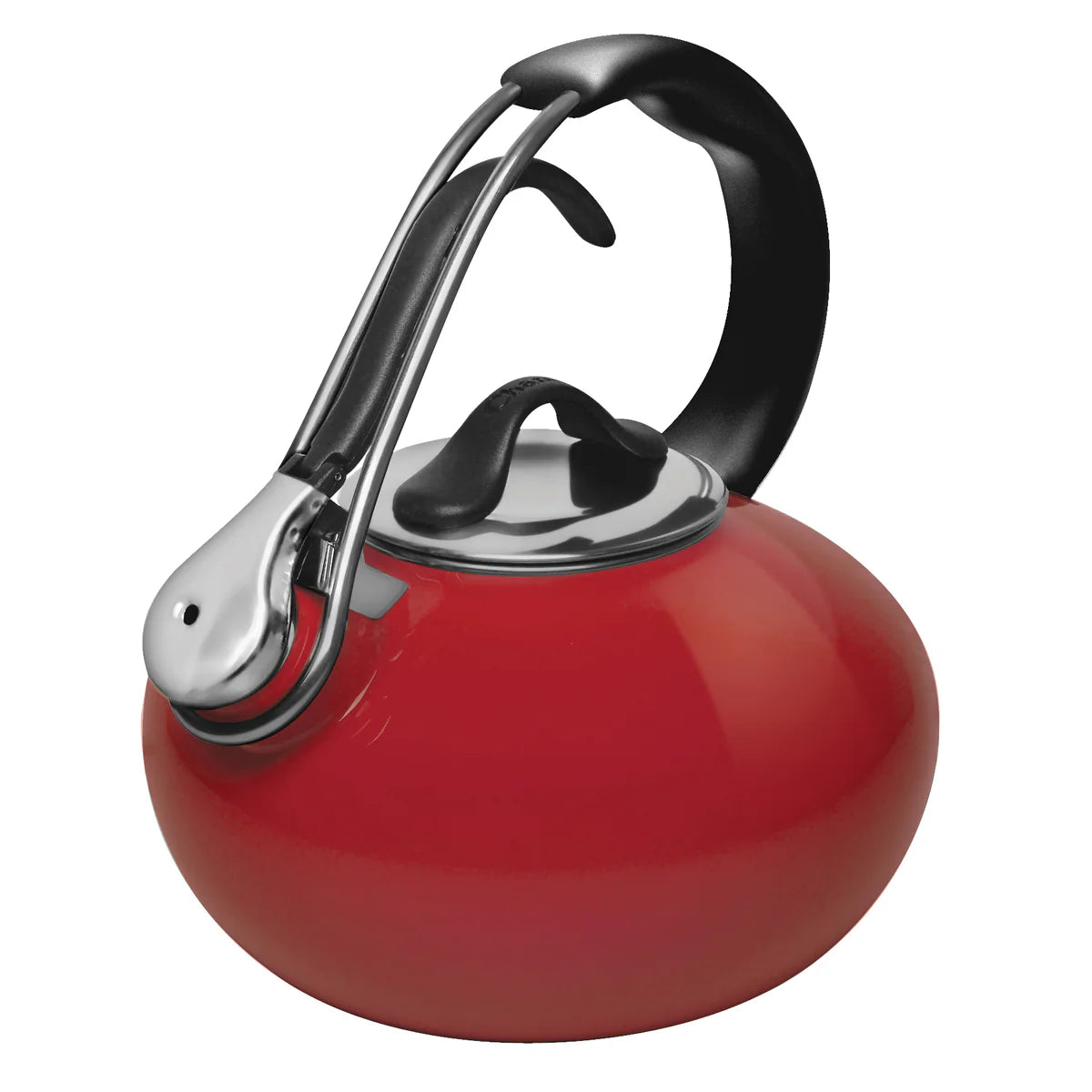 Chantal Enamel-on-Steel Classic Loop Teakettle - Red