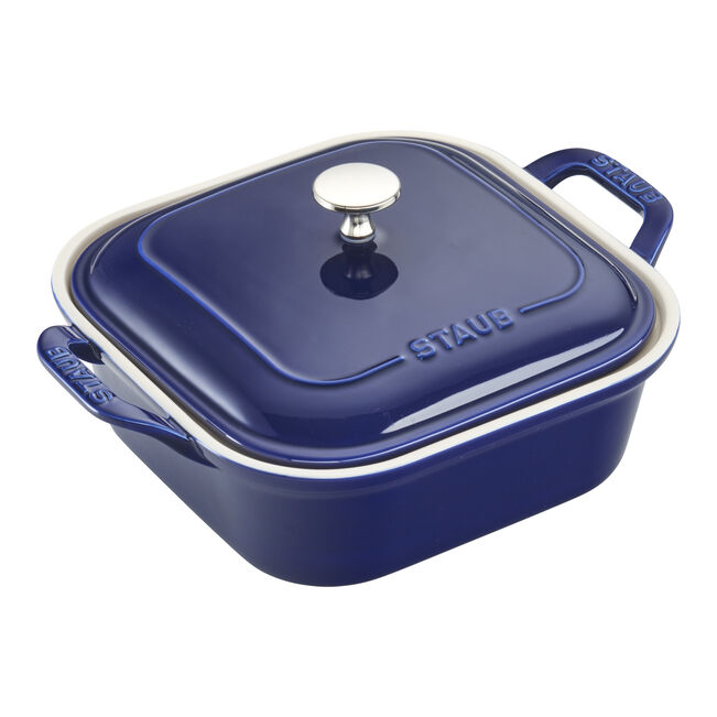 Staub Stoneware 4-pc, Mixed Baking Dish Set, Dark Blue