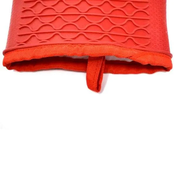 Norpro Silicone & Fabric Oven Glove - Red