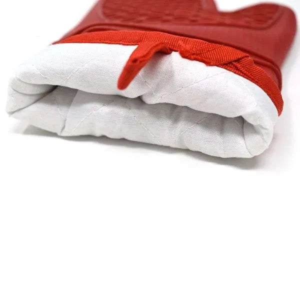 Norpro Silicone & Fabric Oven Glove - Red