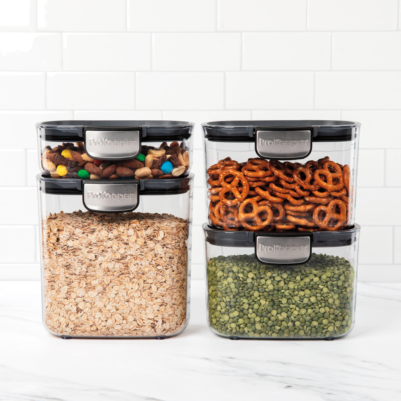 Progressive Int'l 4-Piece Modular Pantry ProKeeper+ Set