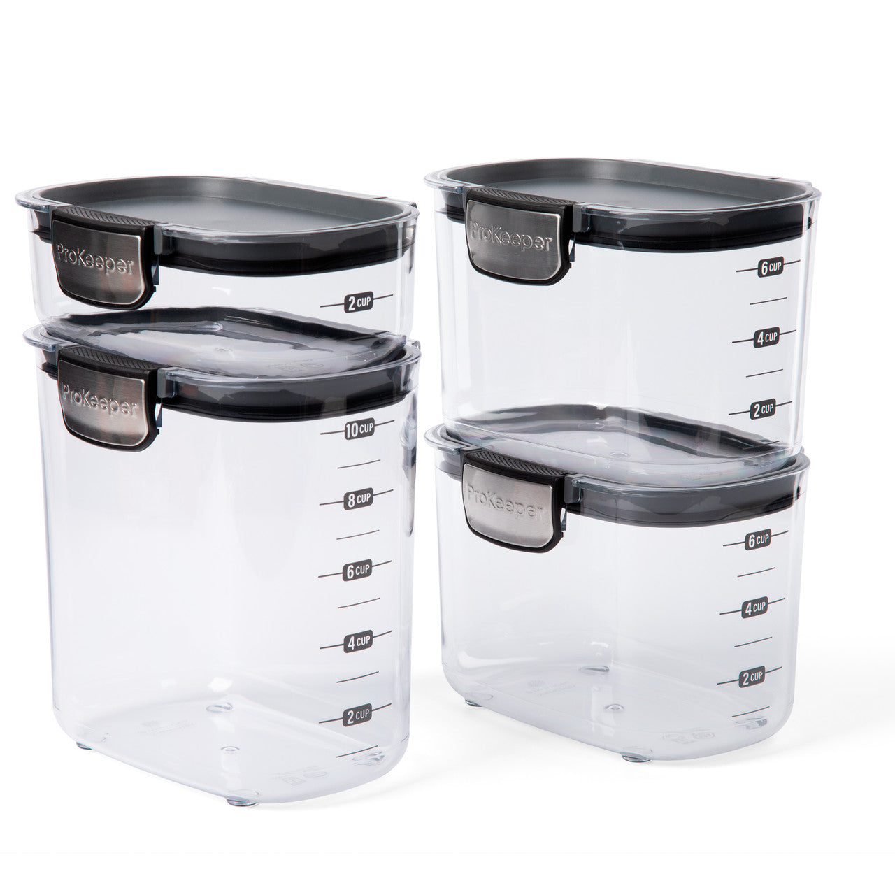 Progressive Int'l 4-Piece Modular Pantry ProKeeper+ Set