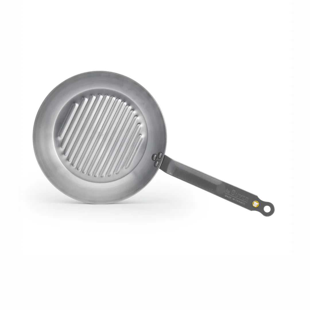 De Buyer Mineral B Round Grill Pan - 26cm or 10.25"