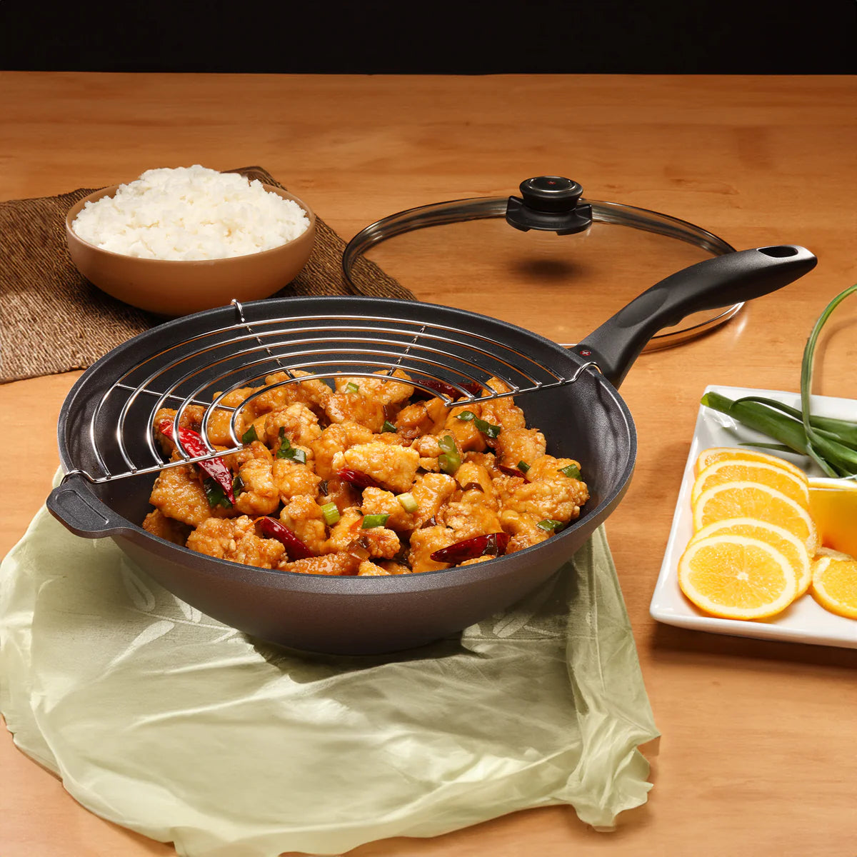 Swiss Diamond HD 12.5" Wok with Lid