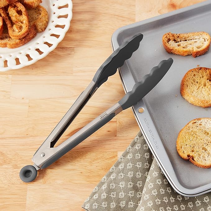 Tovolo Elements Tongs -9" Silicone Charcoal