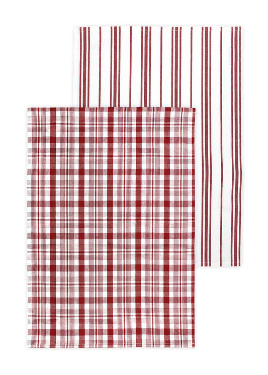 Mu Kitchen Cabernet Farmhouse Towels