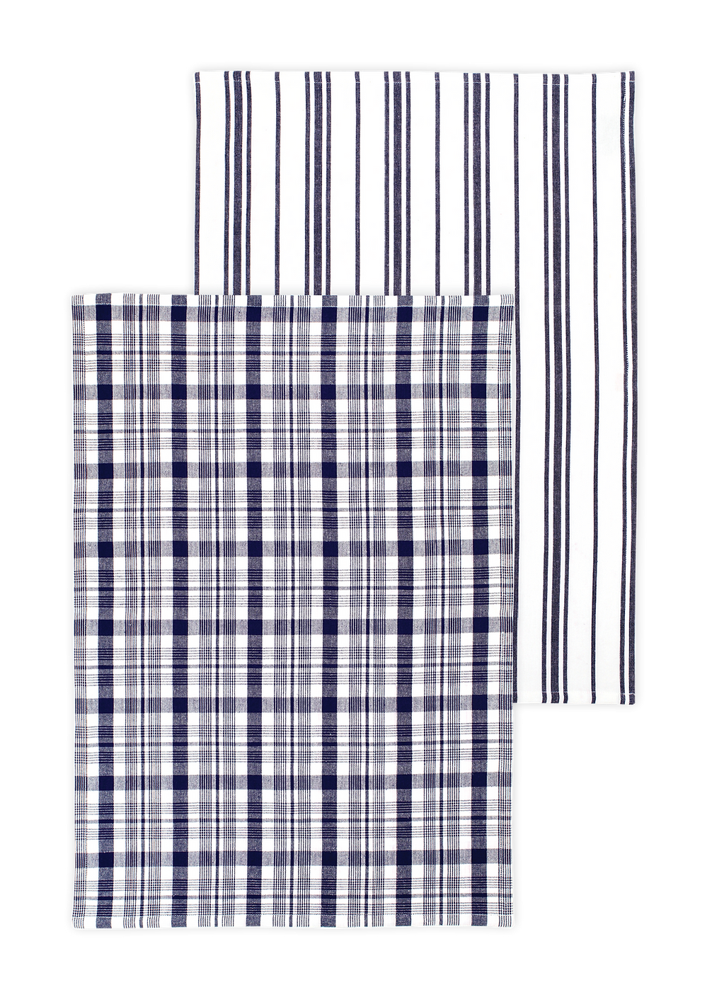 Mu Kitchen Ink Blue Farmhouse Towels