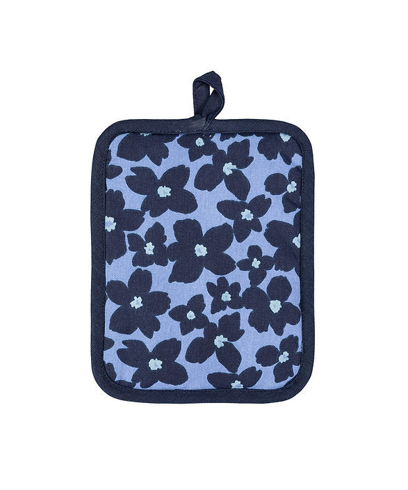 Mu Kitchen Periwinkle Floral Designer Potholder