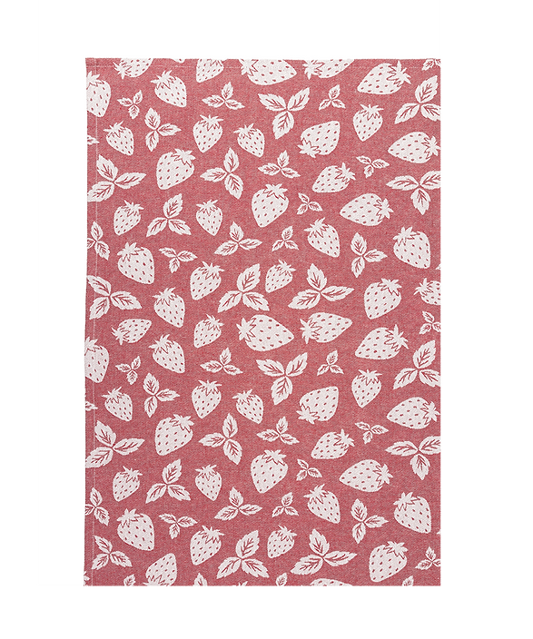 Mu Kitchen Strawberry Patch Jacquard Woven Towel