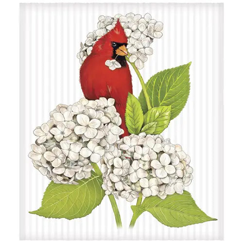 Mary Lake-Thompson Cardinal Hydrangea Sponge Cloth