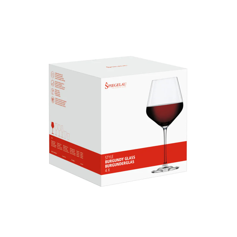 Spiegelau Style Burgundy Wine Glass, Set of 4