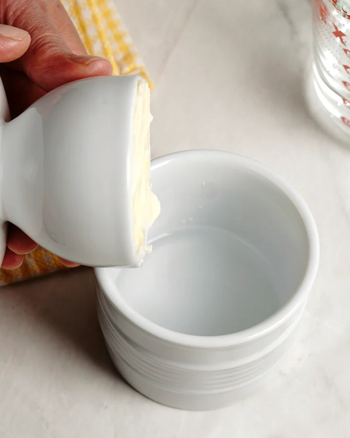 RSVP Int'l Butter Pot - White