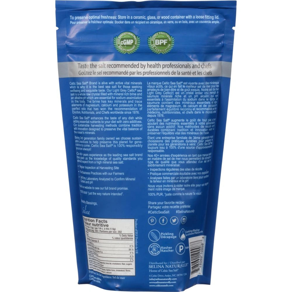Selina Naturally Celtic Light Grey Sea Salt - 1 lb