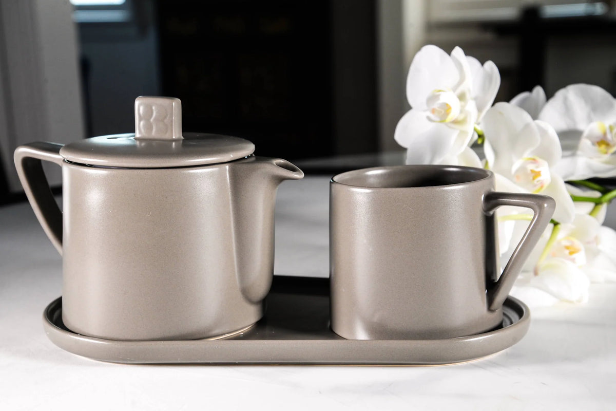 Bredemeijer Lund Tea-For-One Set (Grey).5L