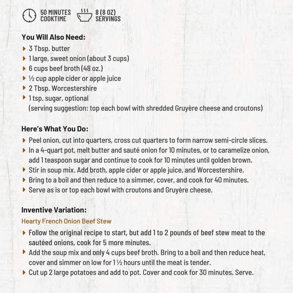 Chicago Bistro French Onion Soup by Frontier Soups