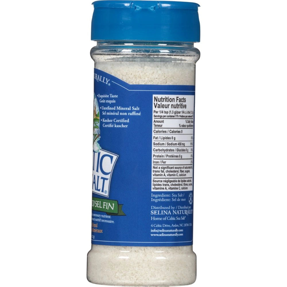 Celtic Sea Salt® Brand Fine Ground Shaker Jar (8 oz)
