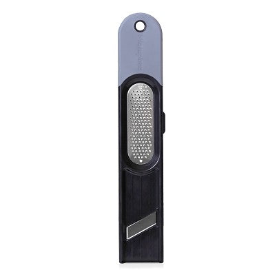 Microplane 3-in-1 Ginger Grater Tool - Black and Grey