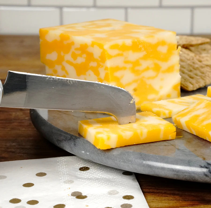 RSVP Int'l Grey Marble Cheese Board w/ Knife