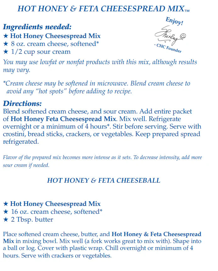 Country Home Creations Hot Honey & Feta Cheese Mix