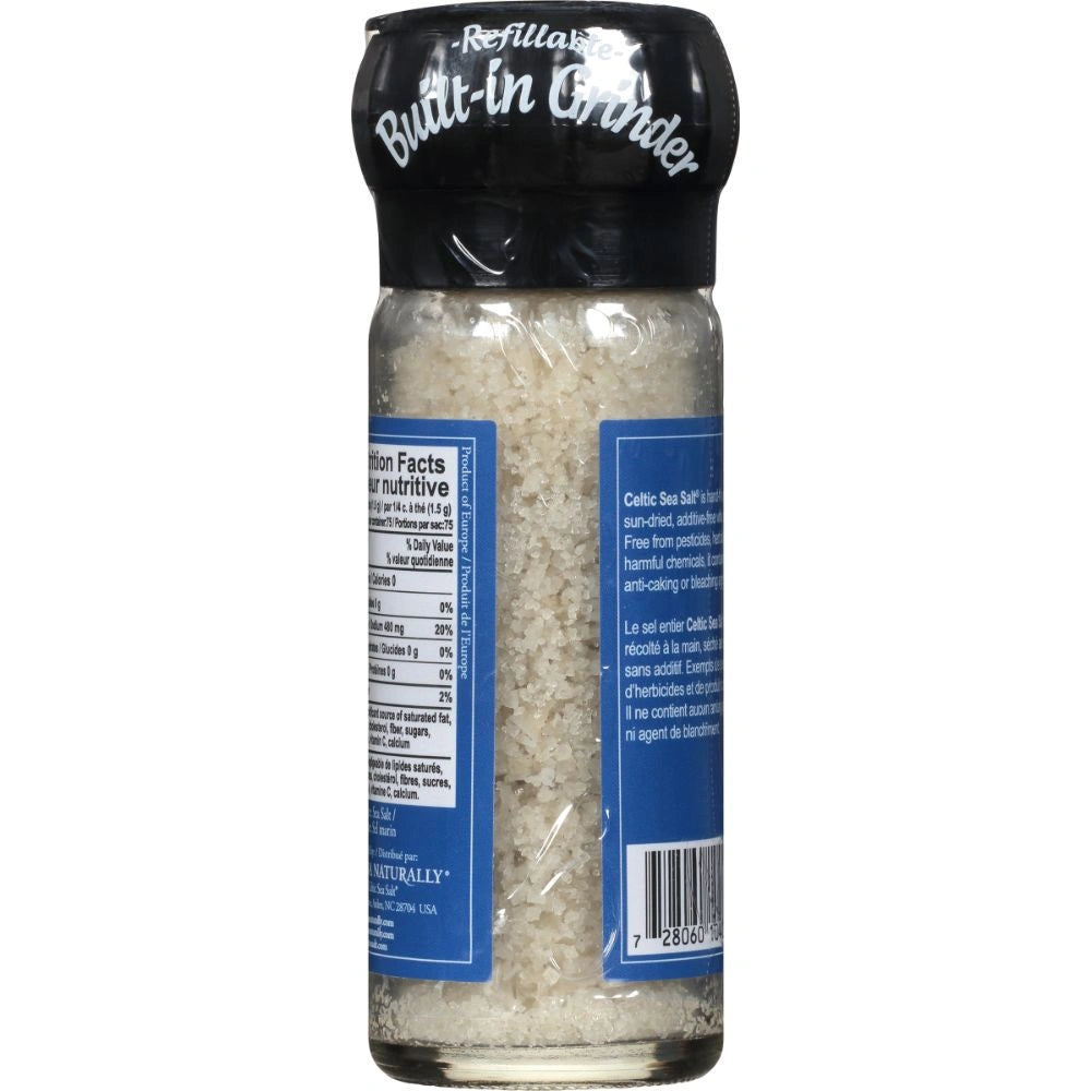 Celtic® Light Grey Sea Salt Large Grinder (3 oz) - Vital Mineral Blend