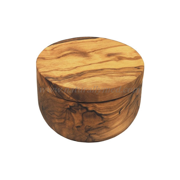 Olive Wood Salt Cellar Round