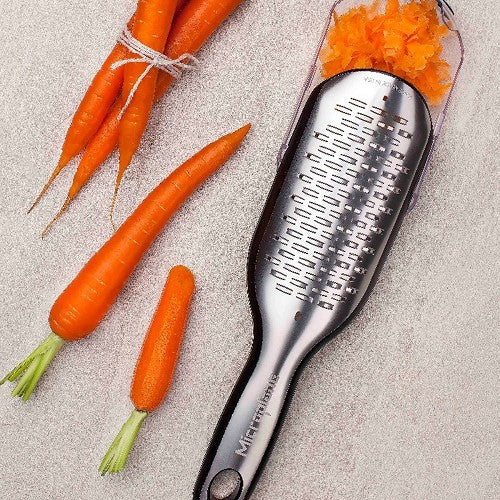 Microplane Elite Series Ribbon Grater with Catcher - Black
