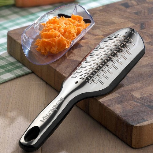 Microplane Elite Series Ribbon Grater with Catcher - Black