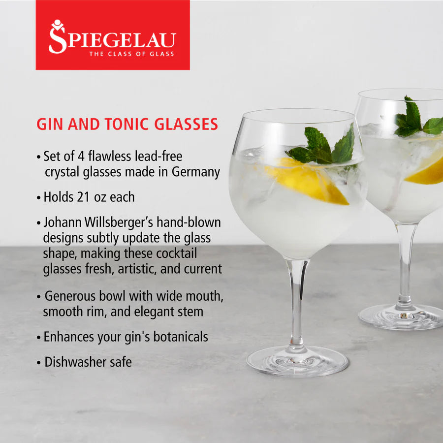 Spiegelau Gin & Tonic Glasses - Set of 4