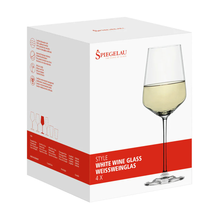 Spiegelau Style White Wine Glasses, Set of 4