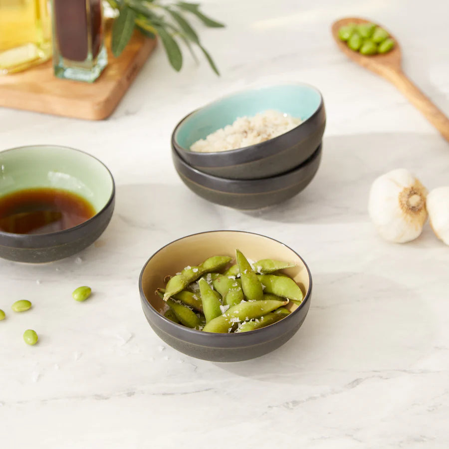 RSVP Int'l Japanese Crackle Porcelain Sauce Bowls