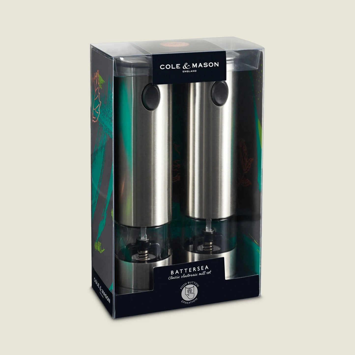 Cole & Mason Battersea Electronic Salt & Pepper Mills Set