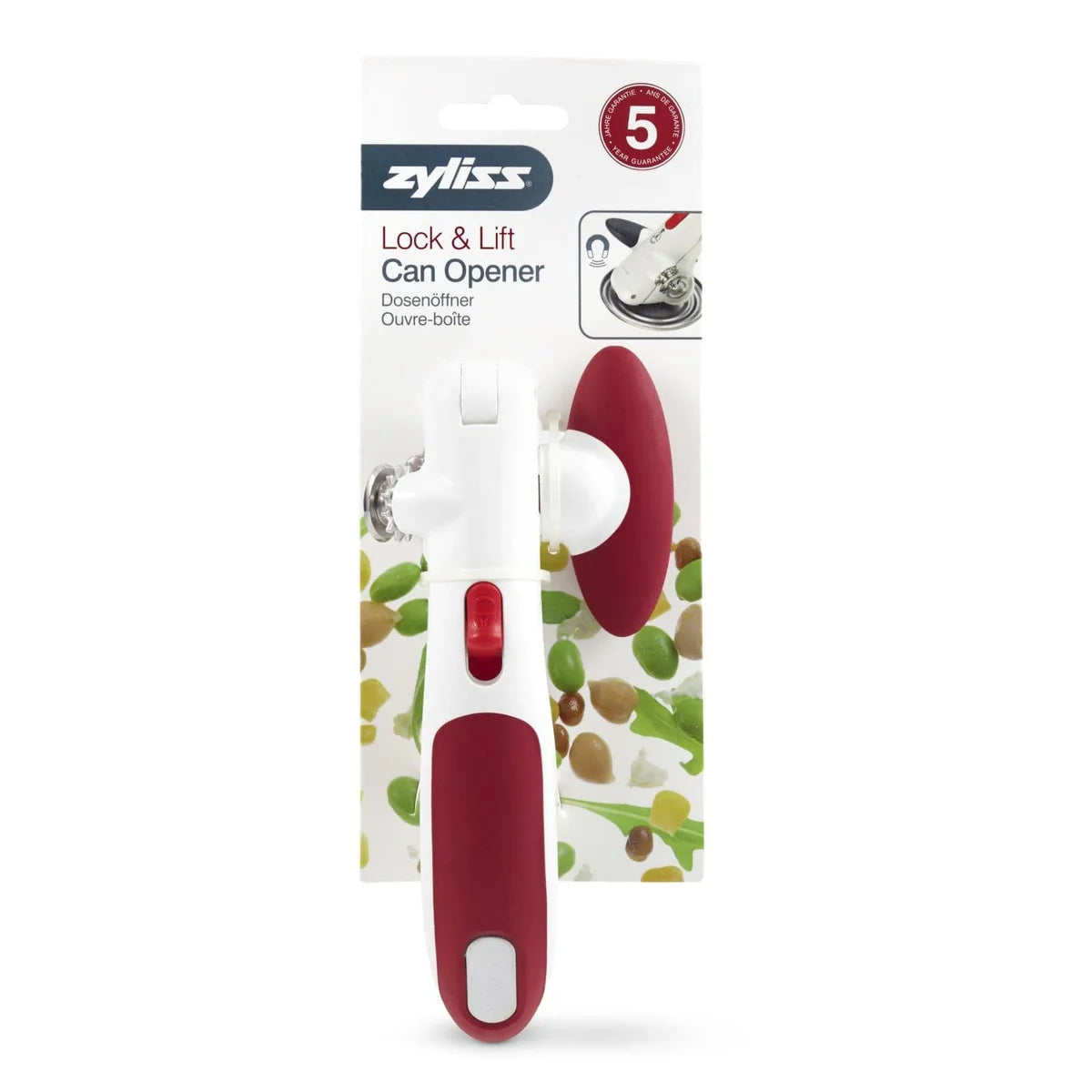 Zyliss Lock N' Lift Manual Can Opener - Red