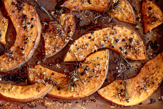 Cranberry Pear Balsamic Glazed Butternut Squash