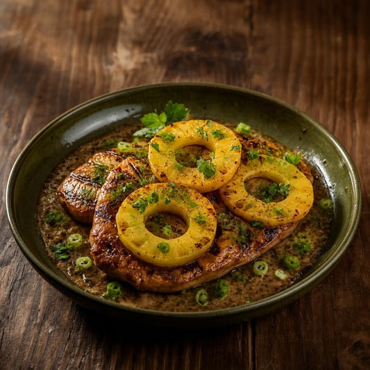 Pineapple Rum Balsamic Grilled Chicken
