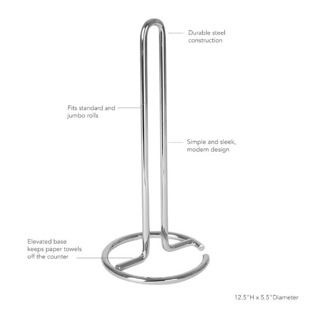 Spectrum - Euro Paper Towel Holder - Chrome
