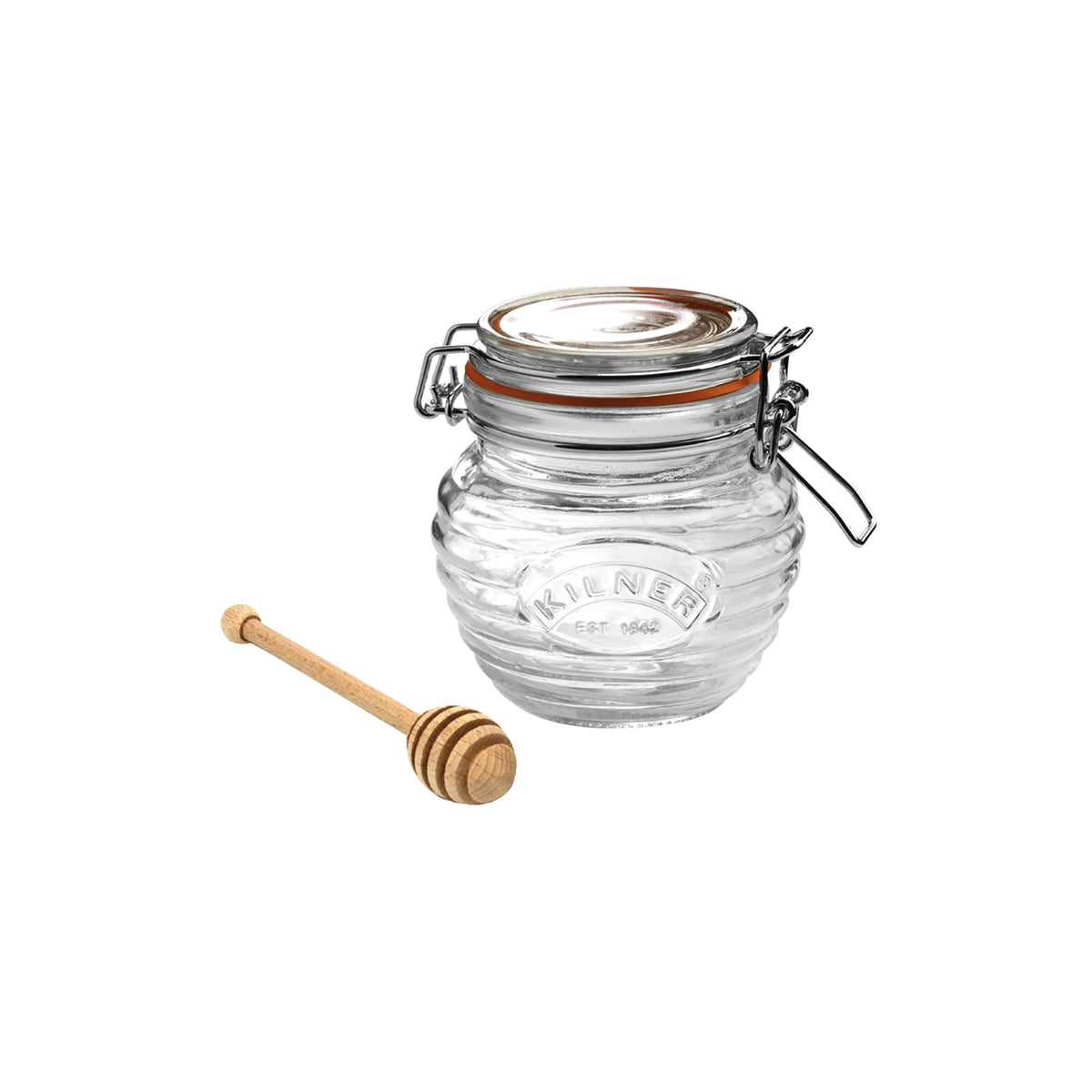 Kilner Glass Honey Pot and Dipper Set