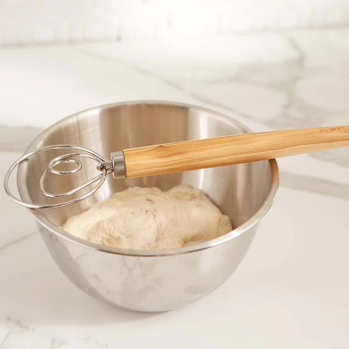 RSVP Int'l Olive Wood Swedish Dough Whisk