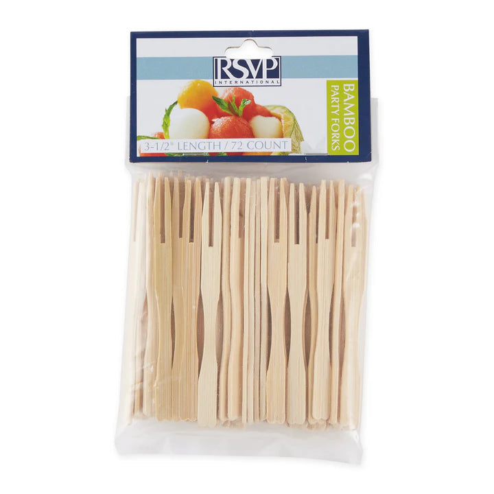RSVP Int'l Bamboo Party Forks