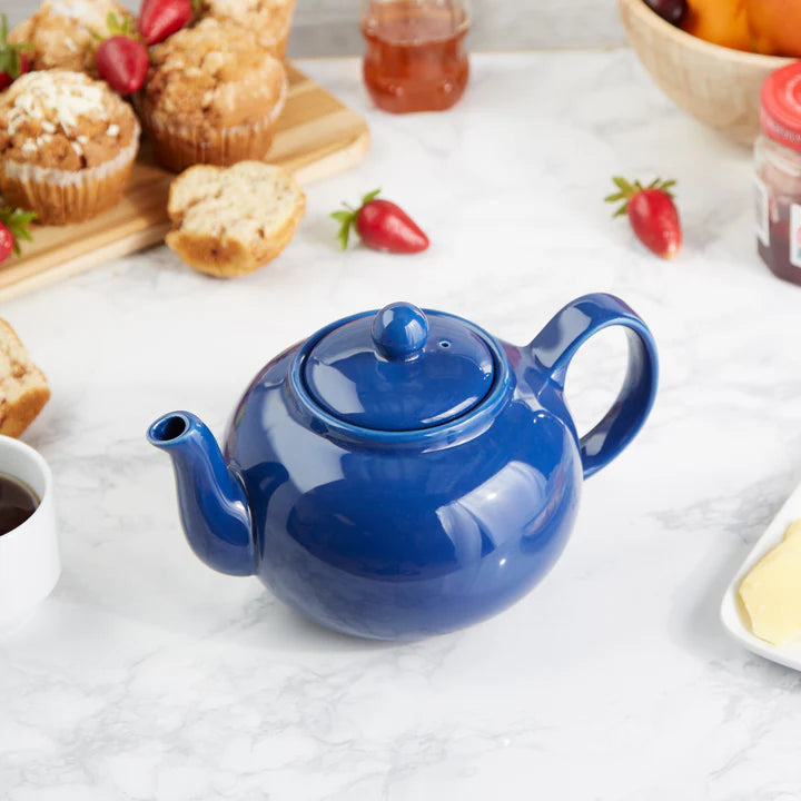 RSVP Int'l Stoneware Teapot - Light Blue