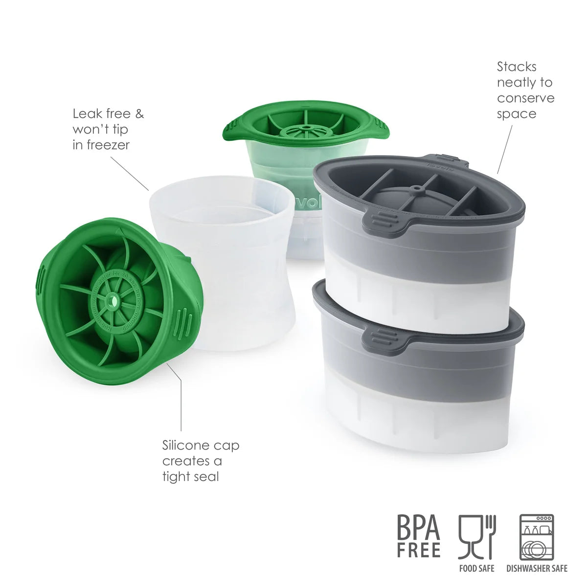 Tovolo Golf and Football Ice Molds - Set of 4