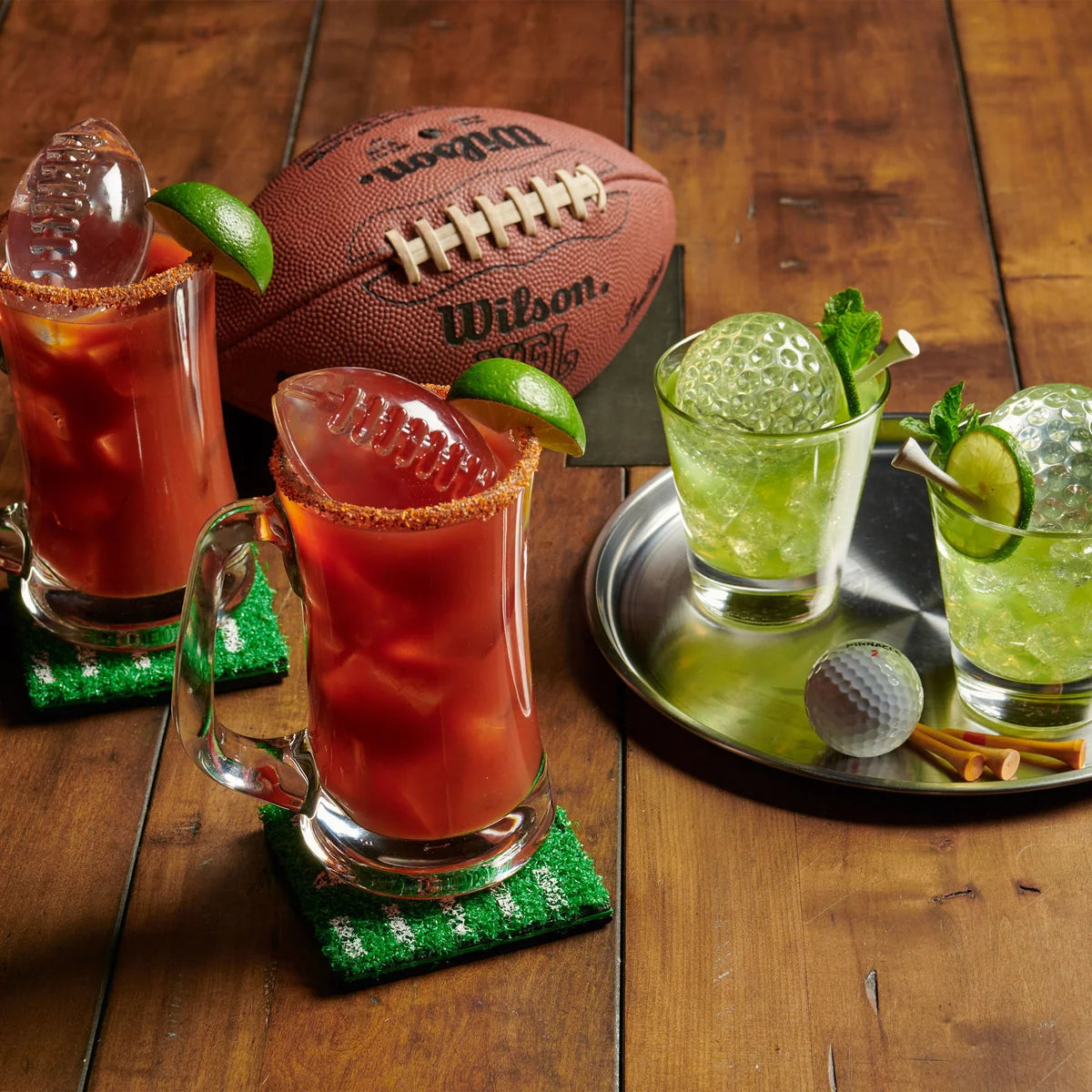 Tovolo Golf and Football Ice Molds - Set of 4
