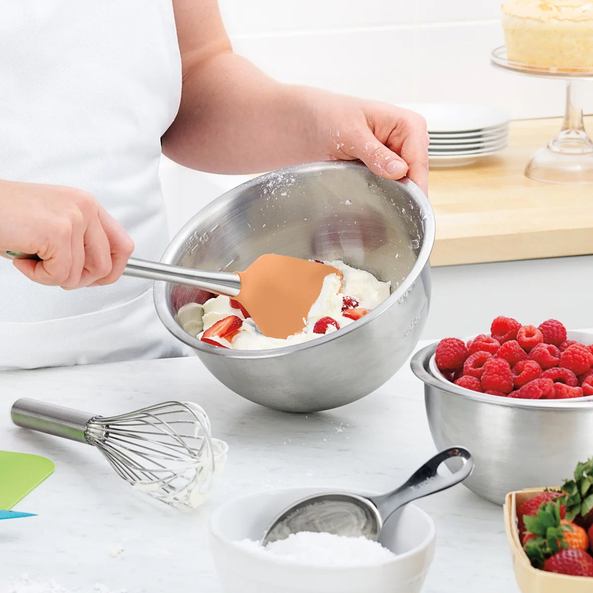 Tovolo Flex-Core® Silicone and Stainless Steel Spatula - Apricot