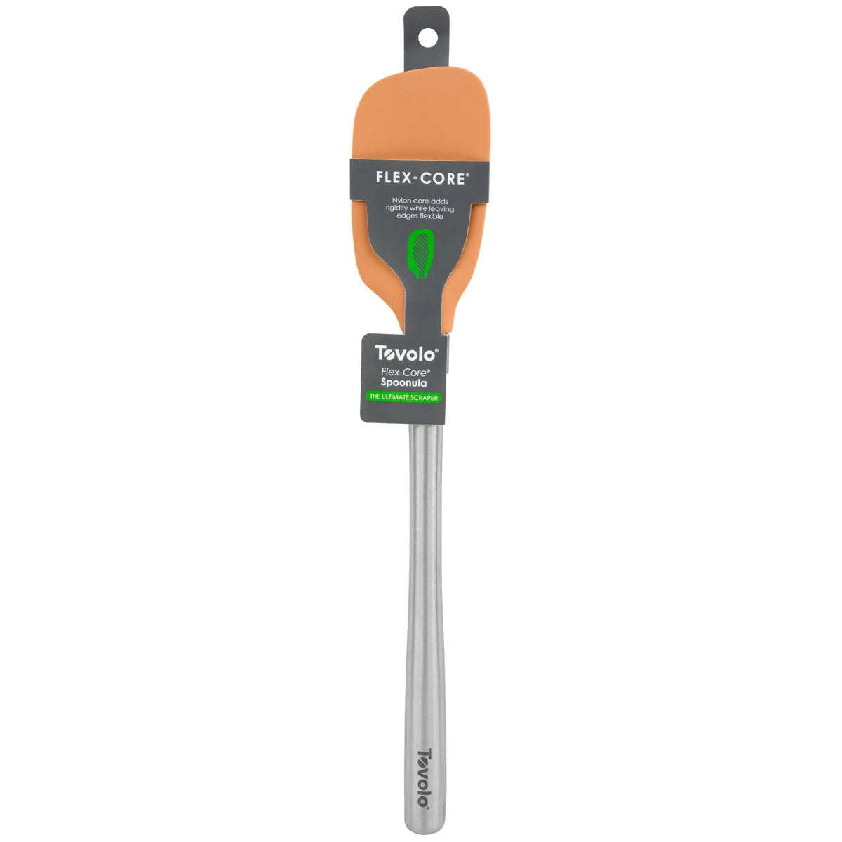 Tovolo Flex-Core® Silicone and Stainless Steel Spoonula - Apricot