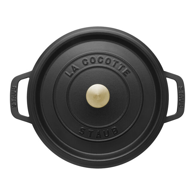 Staub 7 qt, Round, Dutch Oven, Black Matte
