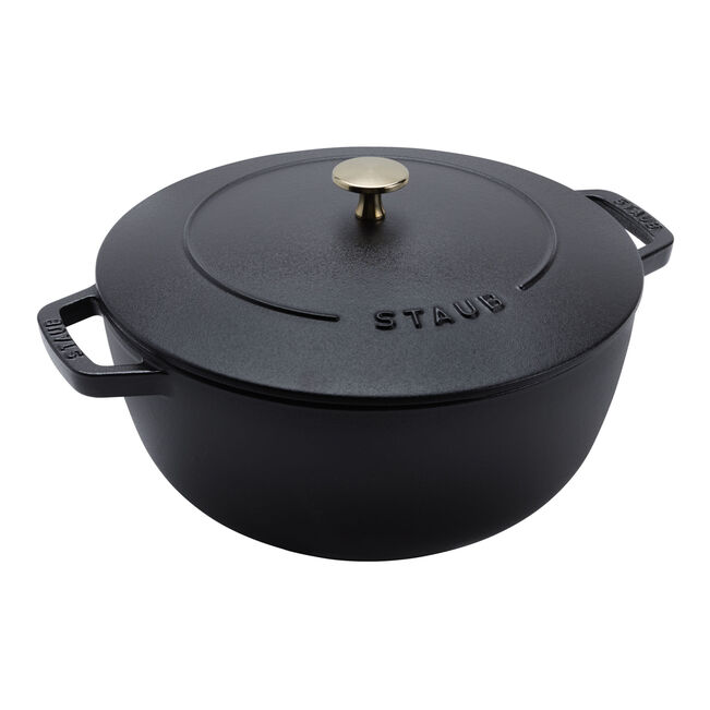 Staub 5.25 qt, Essential French Oven, black matte