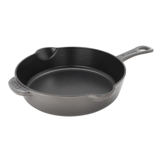 Staub 8.5-inch, Traditional Deep Skillet, Graphite Grey